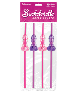 Bachelorette Party Bendable Dicky Straws[PD6235-00]