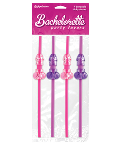 Bachelorette Party Bendable Dicky Straws[PD6235-00]