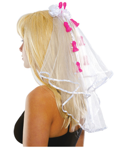 Bachelorette Pecker Clip Veil[PD6576-00]