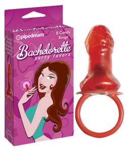 Bachelorette Party Pecker Candy Rings[PD7428-00]