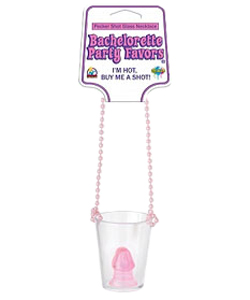 Pink Pecker Shot Glass Necklace[PD7926-20]