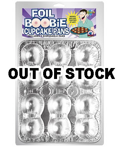 Foil Boobie Disposable Cupcake Pans[PD8417-02]