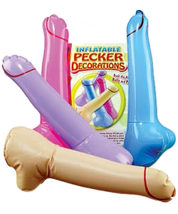 Inflatable Multi-Color Peckers[PD8609-00]