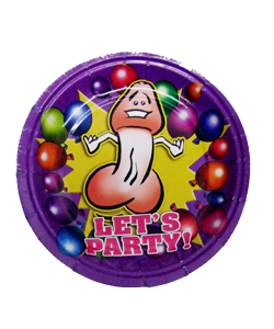 Happy Penis Party Plates [Small][SE2488-20]