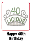 40th Birthday Party Novelty Supplies