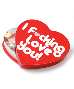 I Fucking Love You Heart Candy Box