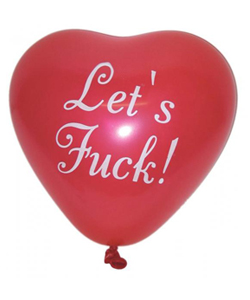 X-Rated Valentine Heart Balloons  [EL-3170-82]