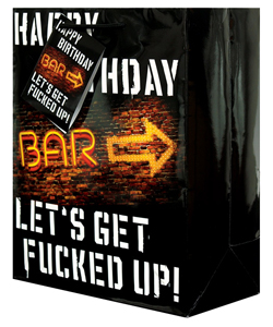 Happy Birthday Lets Get Fucked Up Gift Bag[EL-5990-373]