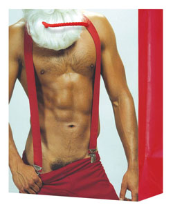 Sexy Santa with Suspenders Gift Bag [EL-5992-02]