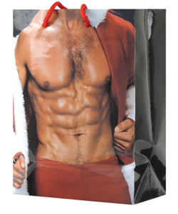 Santas Chest with Robe Gift Bag - [EL-5992-05]