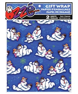 Snowman and Lady Positions Gift Wrap [EL-5998-05]