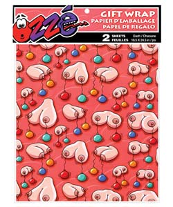 Boobs with Ornaments Gift Wrap [EL-5998-16]