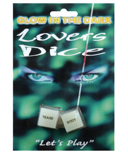 Glow in the Dark Lovers Dice Game[EL-6296]