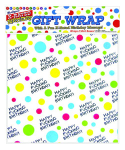Happy Fucking Birthday Gift Wrap [EL-6564-7]