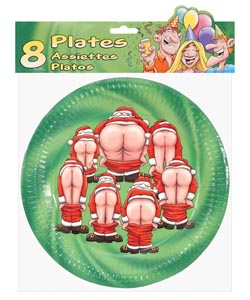 Santa Butts Flashing Plates - [EL-6612-2]