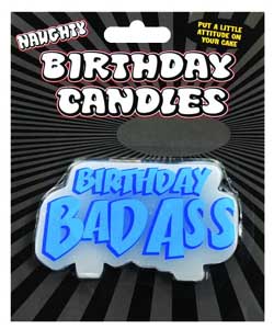 Birthday Bad Ass Candle [EL-6829-04]