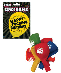 Happy Fucking Birthday Balloons [EL-6830-02]