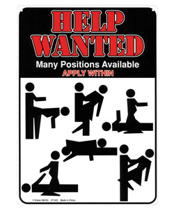 Help Wanted Tin Sign [EL-7103-03]