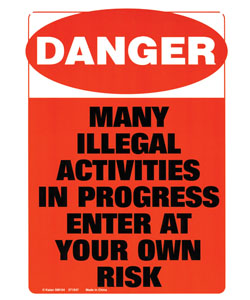 Danger! Tin Sign [EL-7103-04]