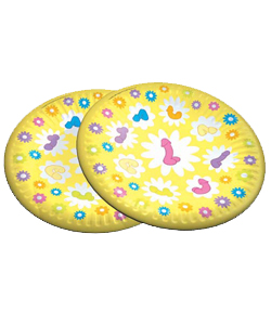 Super Fun Yellow Penis Paper Plates[EL-7105-01]