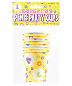 Super Fun Yellow Penis Paper Cups[EL-7105-04]