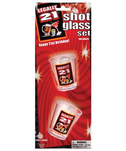 Legally 21 Shot Glass Set[EL-7853-03]