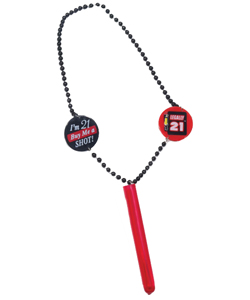 Legally 21 Shooter Necklace[EL-7853-05]