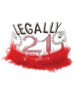 Legally 21 Tiara With Marabou[EL-7853-06]