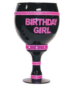 Birthday Girl Over Sized Goblet Black[EL-7856-05]
