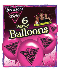 Divorced Diva Balloons   [EL-7859-18]