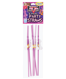 Bachelorette Penis Tissue Straws [EL-7860-4]