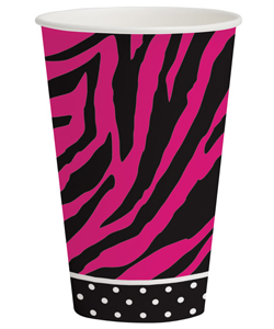 Pink Zebra Cups[EL-8612-03]