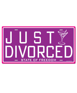 Just Divorced License Plate   [EL-8631-01]