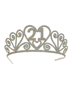 Glittered 21 Tiara[EL-8632-13]