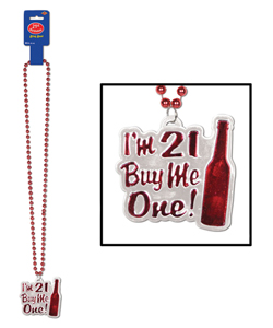 I Am 21 Buy Me One Birthday Beads[EL-8632-17]