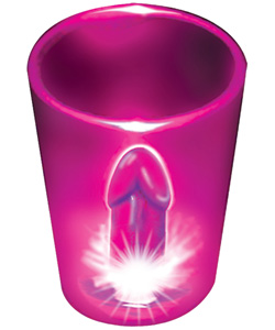 Light Up Pecker Shot Glass Pink   [EL-HP2206]