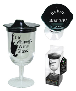 Old Wineys Wine Glass With Sippie Lid [EL-LB411]