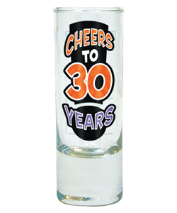 Cheers To 30 Years Shot Glass[EL-LB525]