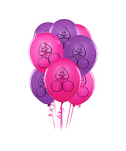 Pink and Purple Pecker Party Balloons [PD6016-00]