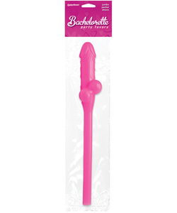 Hot Pink Jumbo Sucking Straw [PD6231-00]