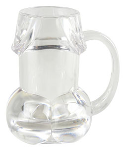 Pecker Beer Mug Clear  [PD7918-20]