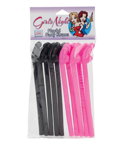 Girls Night Playful Party Straws   [SE2425-10]