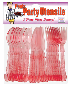 Red Penis Party Utensils[SE2490-25]